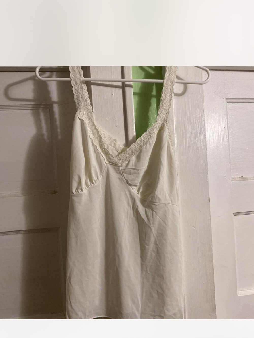 Lace-Trim Cream Camisole Slip - Women Intimates